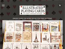 Tablet Screenshot of illustratedplayingcards.com